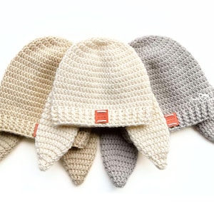 crochet bunny hat pattern • crochet bunny hat for children • bunny hat for baby crochet pattern • floppy ear bunny crochet pattern