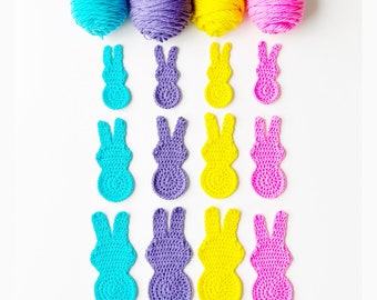 Crochet Easter Peeps Pattern, Easter Peeps Crochet Pattern, Crochet Applique Pattern, Crochet Peeps Pattern, Easter Peeps Applique, Applique