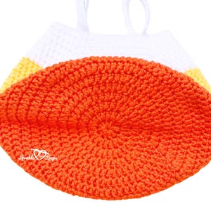 Crochet Candy Corn Bag Pattern • Halloween Treat Tote (PDF Pattern) - Etsy