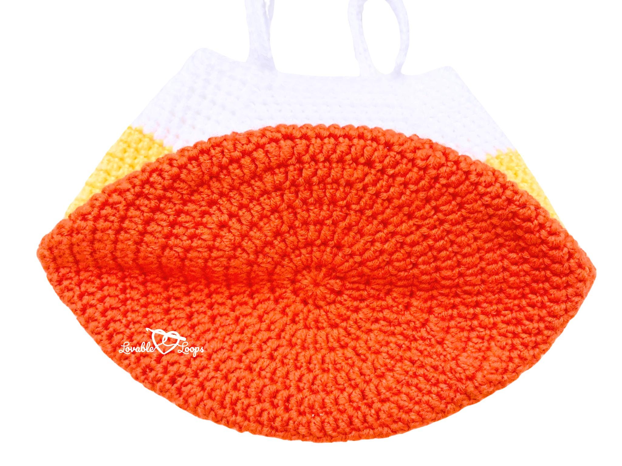 Crochet Candy Corn Bag Pattern • Halloween Treat Tote (PDF Pattern) - Etsy