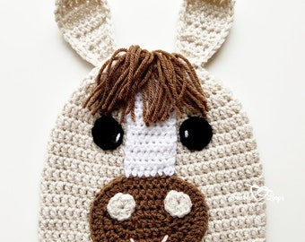 Horse Crochet Hat Pattern, Crochet Pattern Hat Horse, Horse Hat Pattern Crochet, Crochet Beanie Hat Pattern, Crochet Horse Hat Pattern,