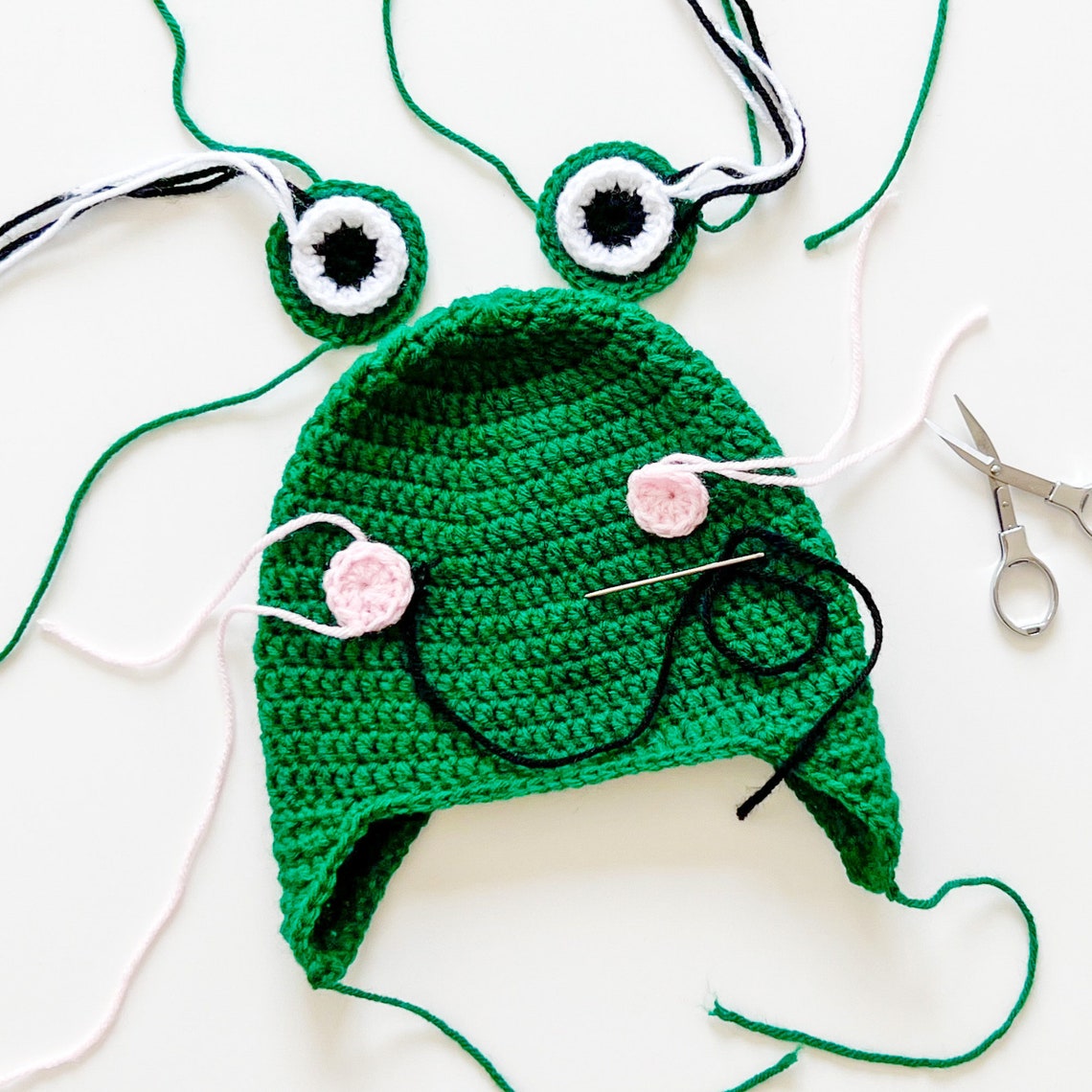 Frog Hat Crochet Pattern | Toddler, Child, Adult Sizes (digital ...
