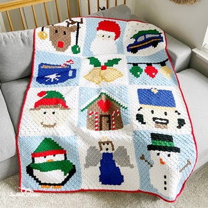 Coperta natalizia schema c2c c2c all'uncinetto grafico c2c schema c2c da angolo ad angolo schema c2c all'uncinetto schema natalizio all'uncinetto
