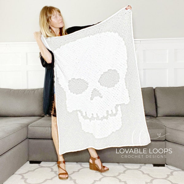 Skull Blanket Etsy
