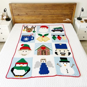 Christmas Blanket c2c pattern c2c crochet c2c graph c2c pattern corner to corner c2c crochet pattern christmas crochet pattern image 2