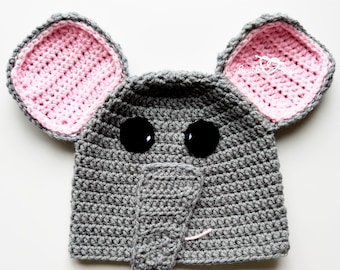 Elephant Crochet Hat Pattern, Crochet Pattern Hat Elephant, Elephant Hat Pattern Crochet, Crochet Beanie Hat Pattern, Crochet Hat Pattern