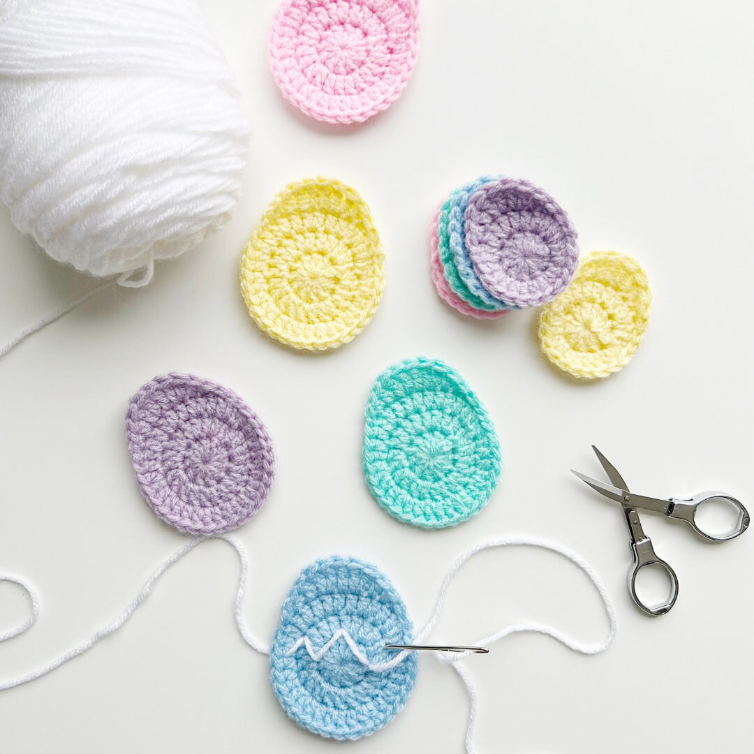 Crochet Easter Egg Applique Pattern (PDF Pattern) - Etsy