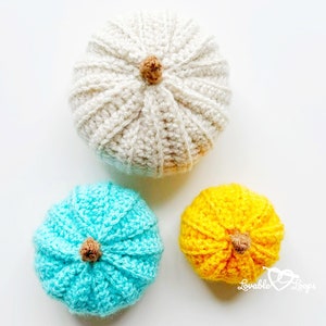 3 Sizes Pumpkin Amigurumi Pattern Crochet - Crochet Pattern Amigurumi -  Pumpkin Crochet Pattern - Crochet Pumpkin Decor - Crochet for Home