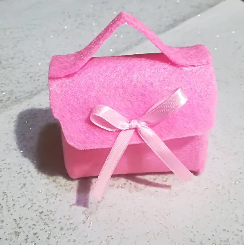 Set of 10 Mini handbags birth and baptism bag confetti Baby shower Wedding favor Basket