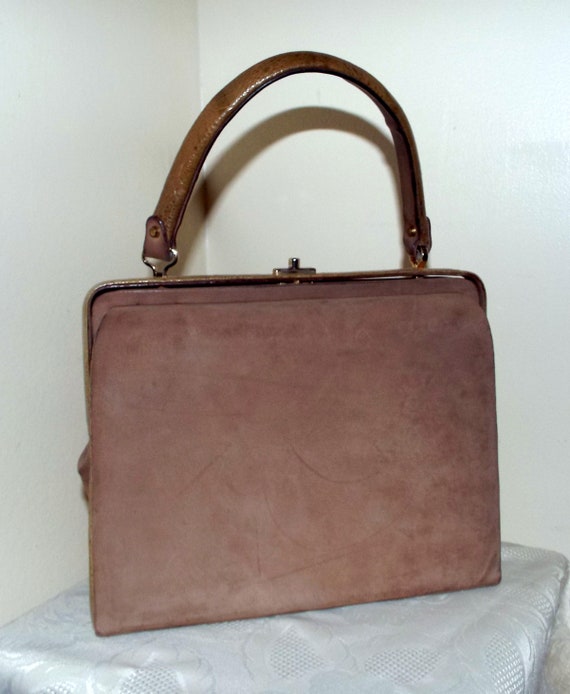Blok van Heijst Vintage light tan brown suede, top