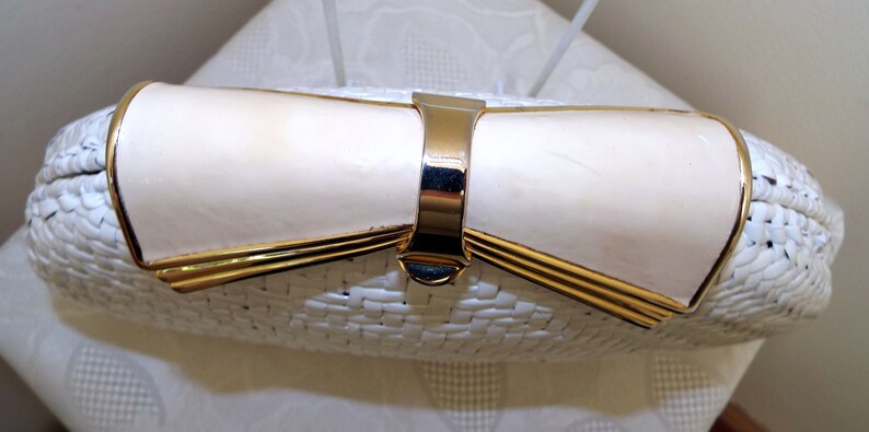 Sen Wicker Clutch in Red