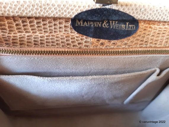 Mappin and Webb vintage honey blonde snakeskin/re… - image 3