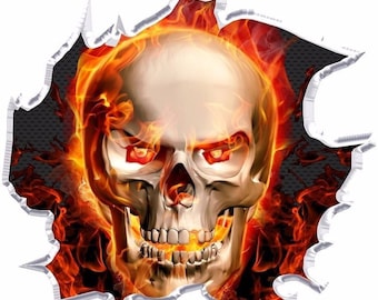 Horror Skull Hood Full Color Graphic Adhesive Sticker Wrap Decal Fit Car 233 Horror Skull Hood Full Color Graphic Adhesive Sticker Wrap Decal Fit Car 233