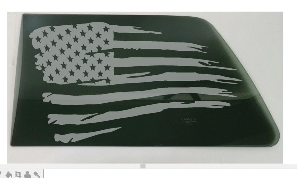 American Flag Rip Distressed Window Vinyl Graphic Decal Sticker - Etsy