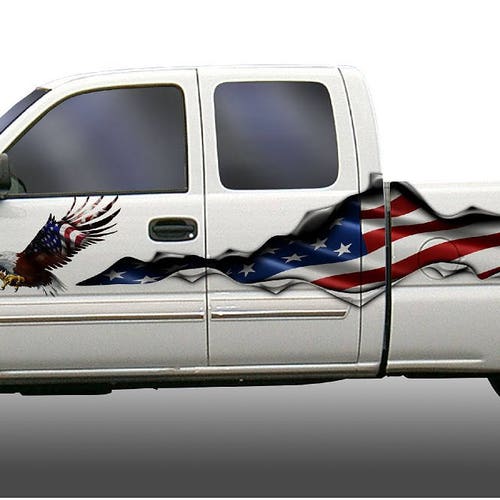 thumbnail image 2 of Pair Of Glossy Side Accent Decals – RV, Car, Truck, Boat, Trailer – ST23 Style 2 of 3