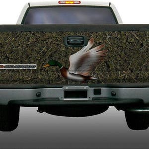 Duck mallard hunting marshland camouflage mural tailgate wrap vinyl graphic decal