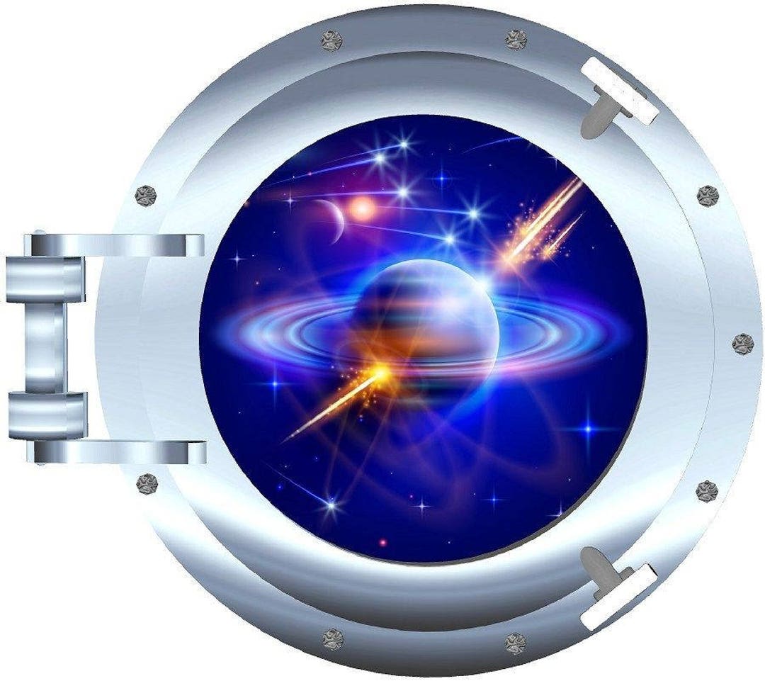 Outer Space Porthole Camper RV Motor Home Mural Vinyl Graphic Decal ...