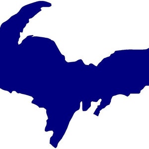 Michigan U.P. Upper Peninsula vinyl graphic decal sticker hart had tool box window car truck