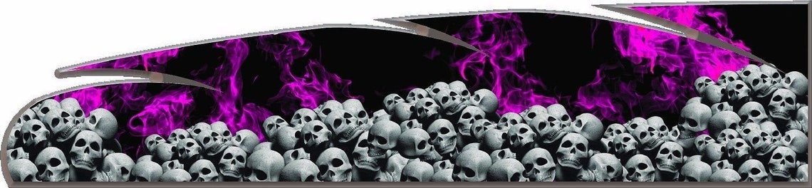 Skulls Flame Fire Go Kart Race Car Semi Trailer Golf Cart | Etsy