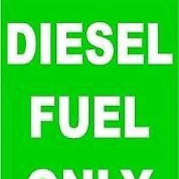 Diesel Fuel Only Decals Etsy