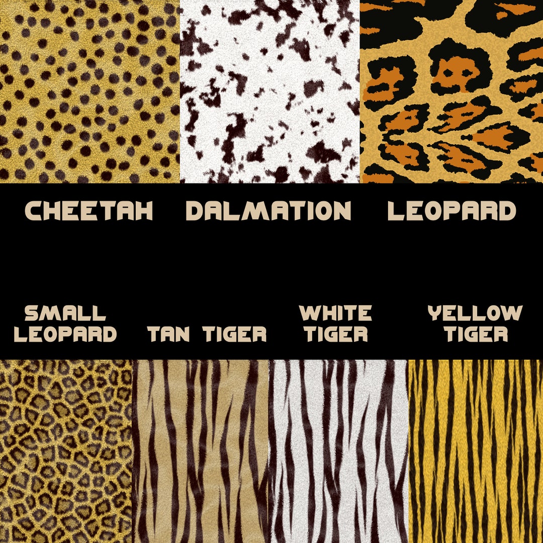 Animal Print DIY Vinyl Decal Sticker Craft Cutter Sheets Etsy