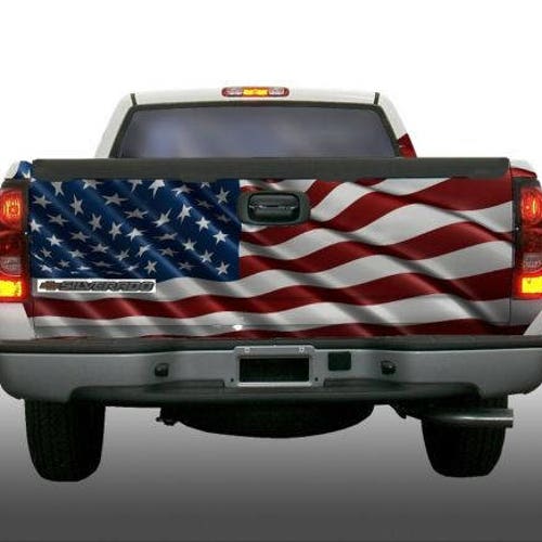 American Flag Truck Tailgate Wrap Vinyl Graphic Decal Sticker - Etsy