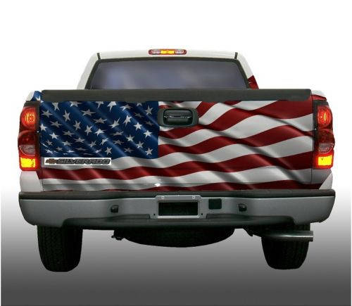 American Flag Ripple Tailgate Wrap Vinyl Graphic Decal - Etsy