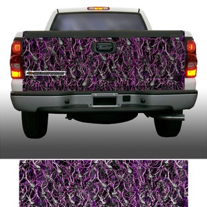 Obliteration skull pink camouflage tailgate wrap vinyl graphic decal