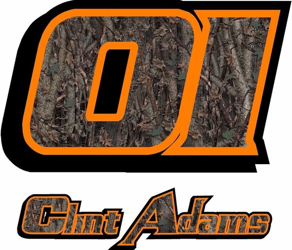 Oak Camouflage Camo Race Car Number Decal Street Stock Late | Etsy