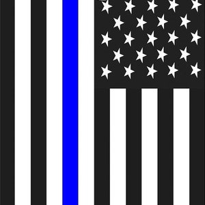 Police blue line american flag grey black white Cornhole board game decal wraps