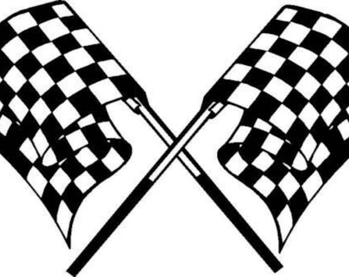 Checkered Racing Flags Motorcycle Dirt Bike Go Kart Race Car Etsy