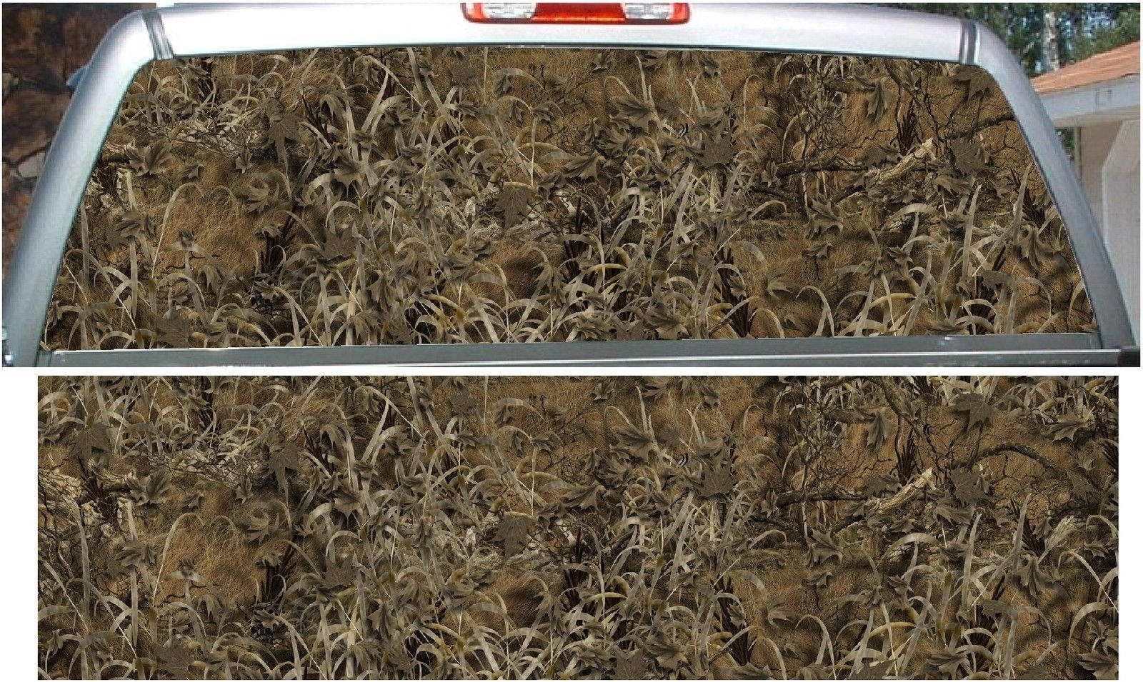 Grassland Camouflage Hunting Rear Window View Thru Vinyl Graphic Decal ...
