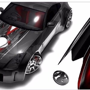 Wicked race car truck semi hood wrap vinyl graphic decal