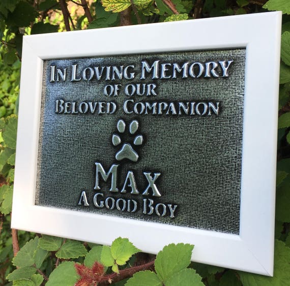 In Memory Of Name Custom Personalised Rose Sign Plaque Hanging Garden Memorial