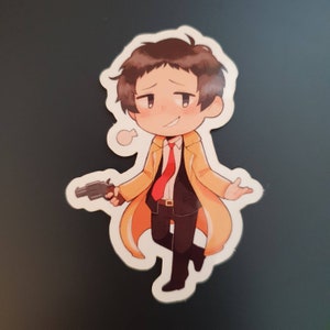 Adachi Tohru Glossy Vinyl Sticker