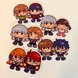 Autocollants en vinyle Persona 4 et 5
