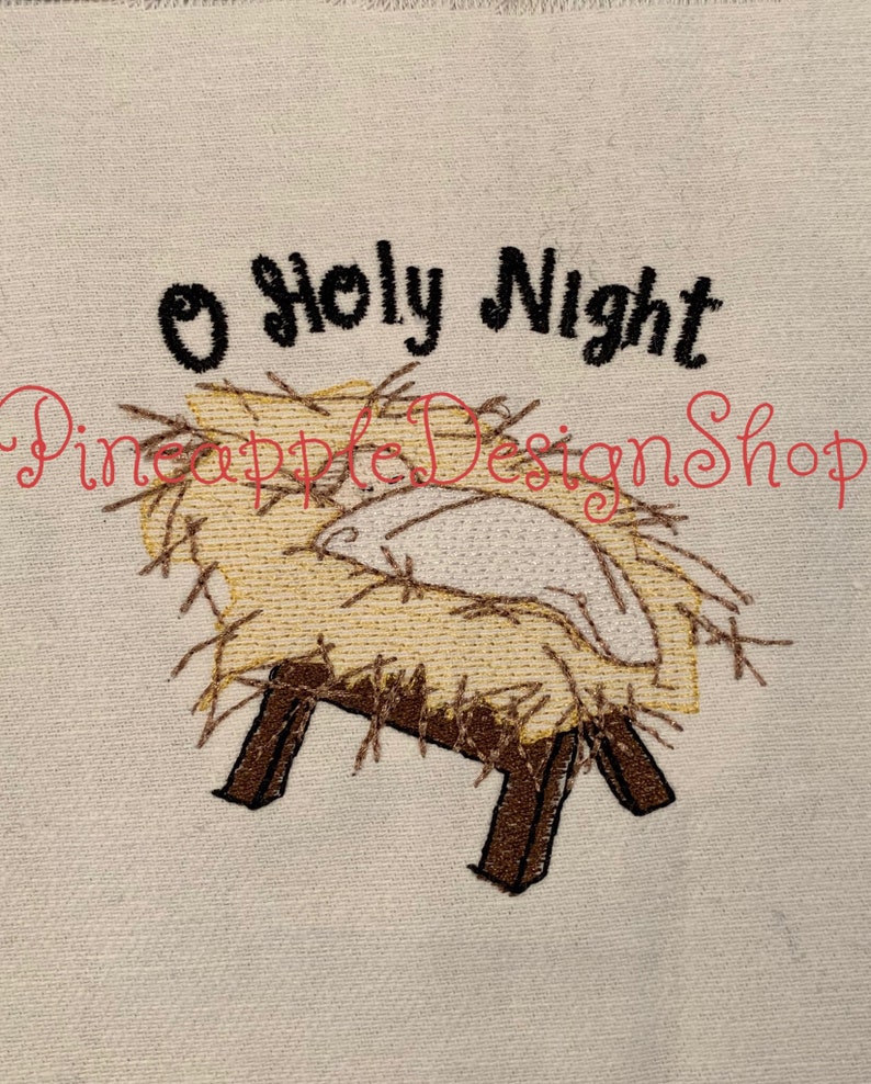 Manger embroidery design manger embroiderybaby Jesus in Etsy
