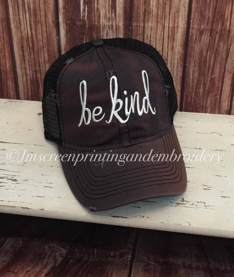 Immer Be Kind Be Kind Hats Distressed Trucker Hats | Etsy 2018 Herren Leere Zerrissene Full Zip Distressed Sweatshirts