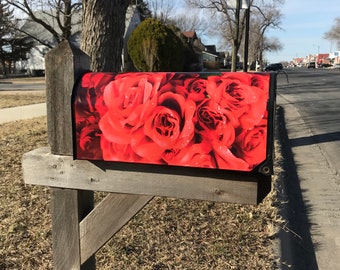 Rose Garden Mailbox Wrap, Mailbox Cover