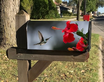 Hummingbird Mailbox Wrap, Mailbox Cover
