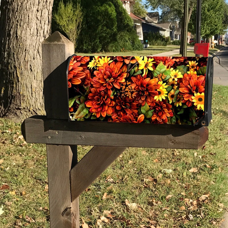 Cascading Flowers Mailbox Wraps Mailbox Cover Etsy