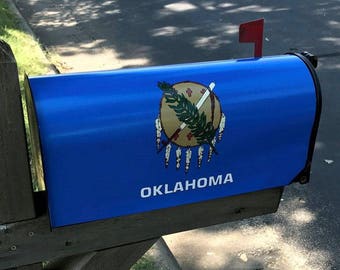 Oklahoma Flag! Mailbox Cover, Mailbox Wrap