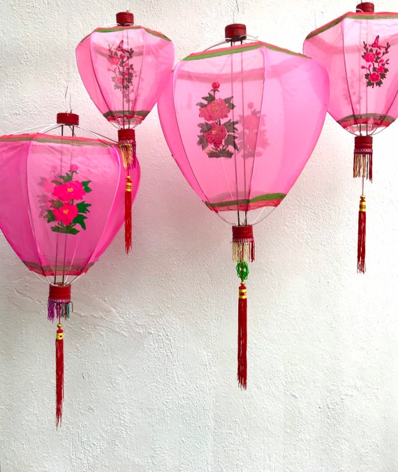 Lanterna cinese in tessuto da 16, 18 e 20, lanterna asiatica, lanterna  retrò, stile vintage, lanterna per feste, decorazioni per la casa, lanterna  boho -  Italia