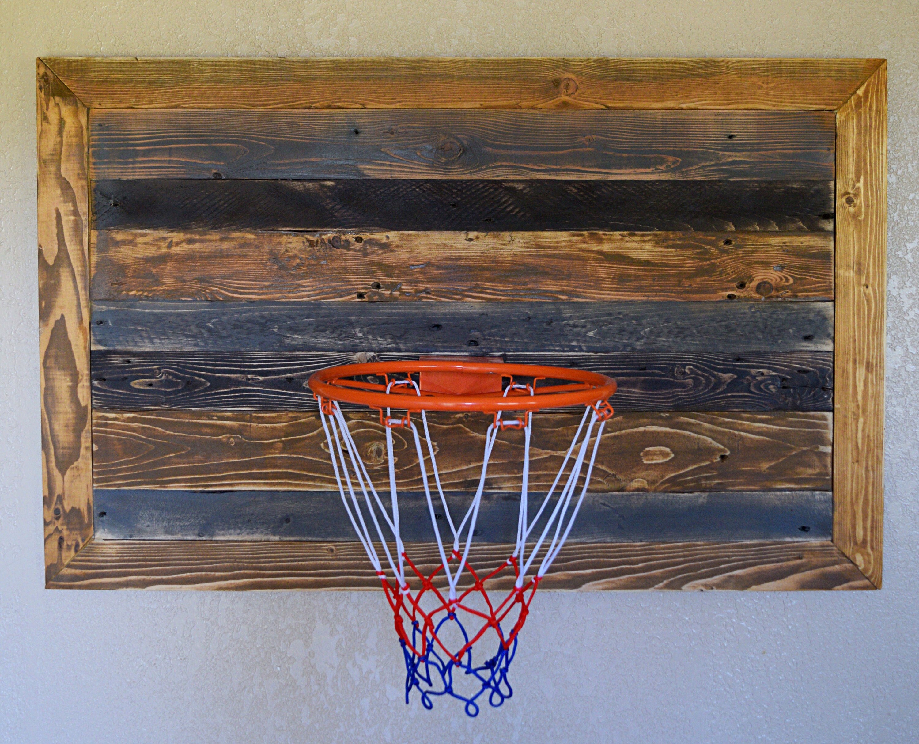 Reclaimed Wood Basketball Hoop Indoor Basketball Hoop Game Etsy