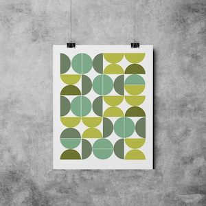 Mid Century Circles INSTANT DOWNLOAD Mid-Century Modern, Downloadable - Original Illustration Fine Art Eames Print 4 DOLLARS Printable diy