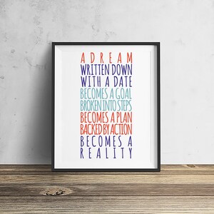Dreams Reality Art Print: Mid-Century Modern Inspiration (Digital Download)