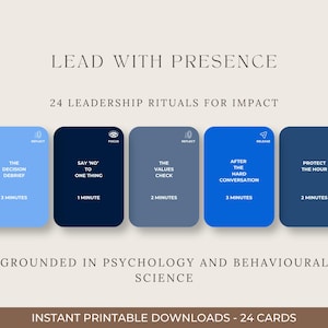 Leadership Rituals Deck | 24 Self-Growth Cards for Leaders (Digital Download)
