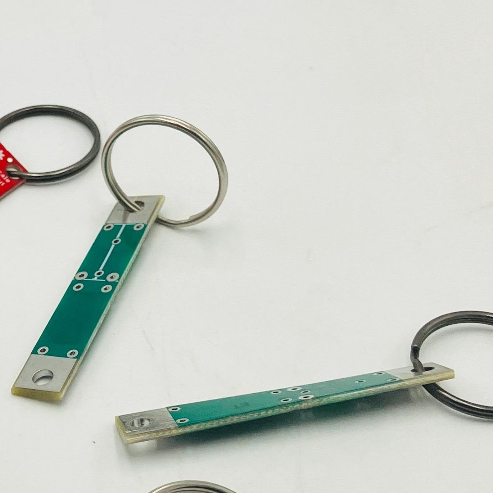 Upcycled Circuit Board Keyring Set: Two Mini Tech Keychains - Etsy