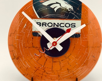 Details about   Vinyl Clock Denver Broncos Vinyl Clock Handmade Decor Original Gift 5279 