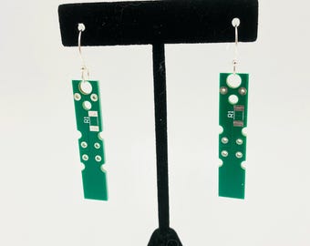 Tech Art Earings Circuit Board Dangles, lightweight with nickel free ear wires
